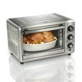 thumbnail interactive-video image 1 of Hamilton Beach Sure-Crisp 6 Slice Countertop Toaster Oven with Sure-Crisp Air Fryer Function, Stainless Steel, 1 of 9