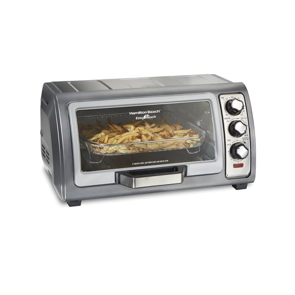 Hamilton Beach Sure Crisp Air Fryer Toaster Oven with Easy Reach Door, 6 Slice Capacity, Stainless Steel, 31523