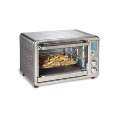 Hamilton Beach Sure-Crisp 6 Slice Countertop Toaster Oven with Sure-Crisp Air Fryer Function & Rotisserie, Stainless Steel