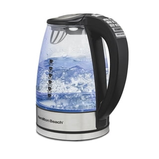 Hamilton Beach Temperature-Control Electric Kettle, 1500W 1.7L, 6 Presets with Auto Shutoff, Glass