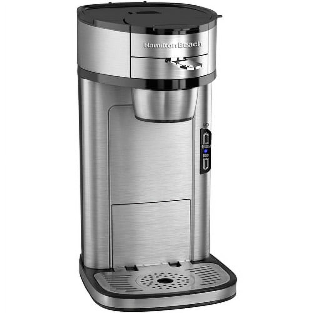 Hamilton Beach The Scoop Single Serve Coffee Maker, Stainless Steel | 49981 - image 1 of 10