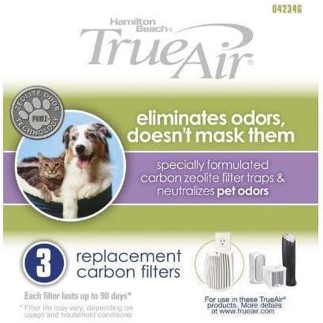 Hamilton Beach TrueAir Replacement Carbon Filter for Odor Eliminators