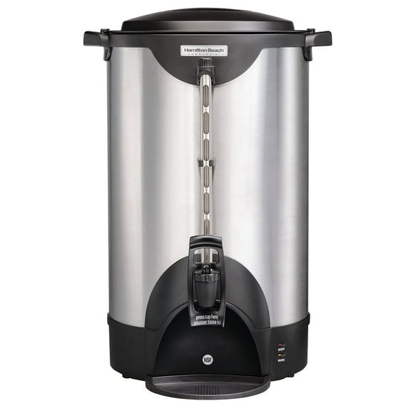 Hamilton Beach  URN Coffee Maker for 100 Cups - Brushed Aluminium