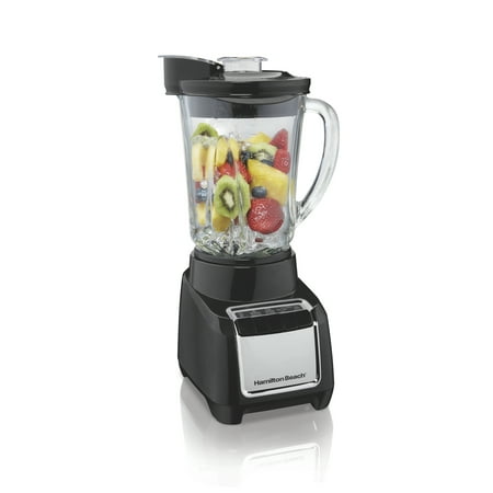 Hamilton Beach Wave Action Blender for Shakes and Smoothies, 48 oz. capacity, Glass Jar, Black, 53521