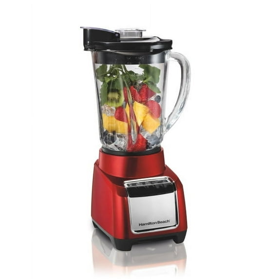 Hamilton Beach Wave Action Blender for Shakes and Smoothies, 48 oz. capacity, Glass Jar, Red, 53519