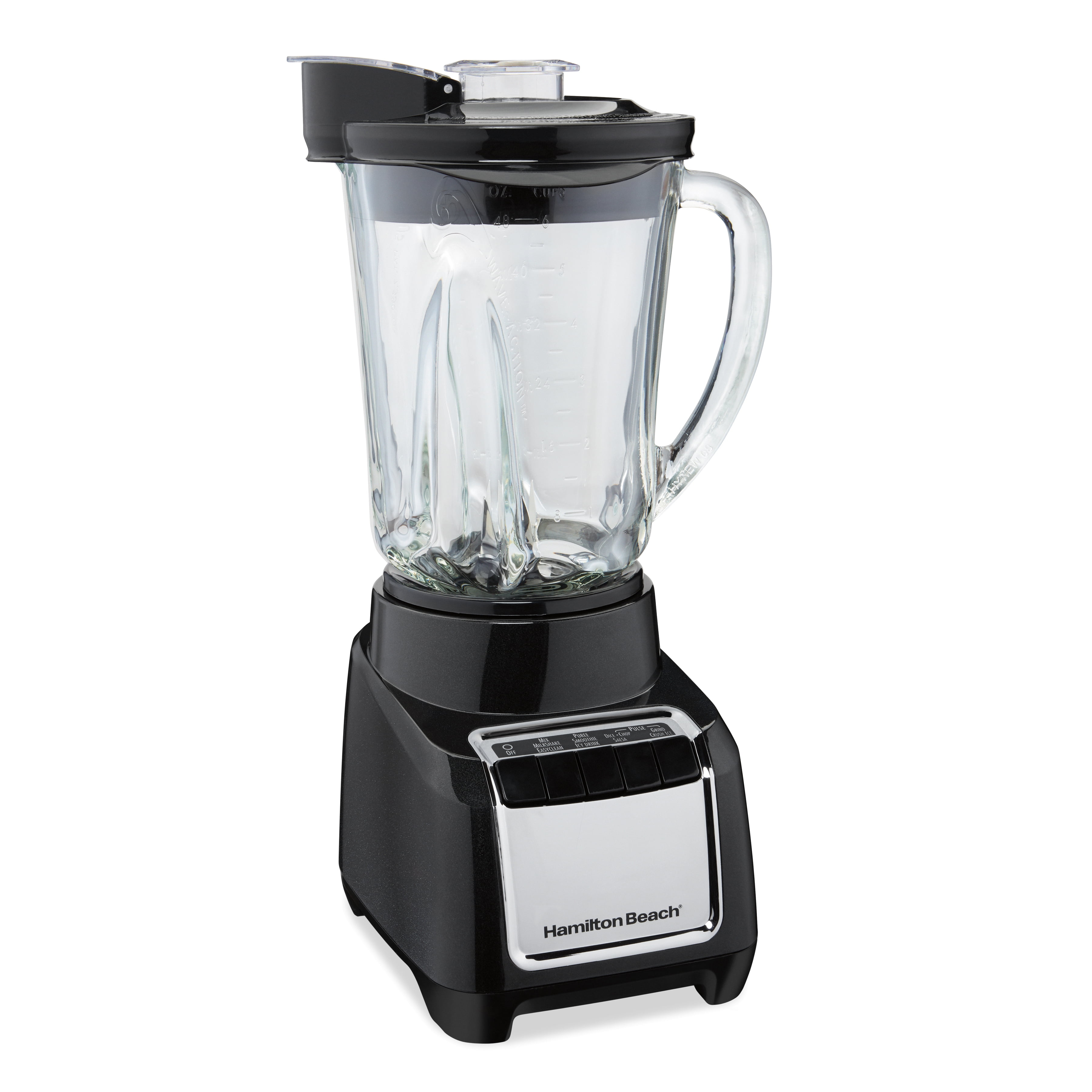 Hamilton Beach Wave Action Quiet Blender, 48 oz. Glass Jar, 12 Blending