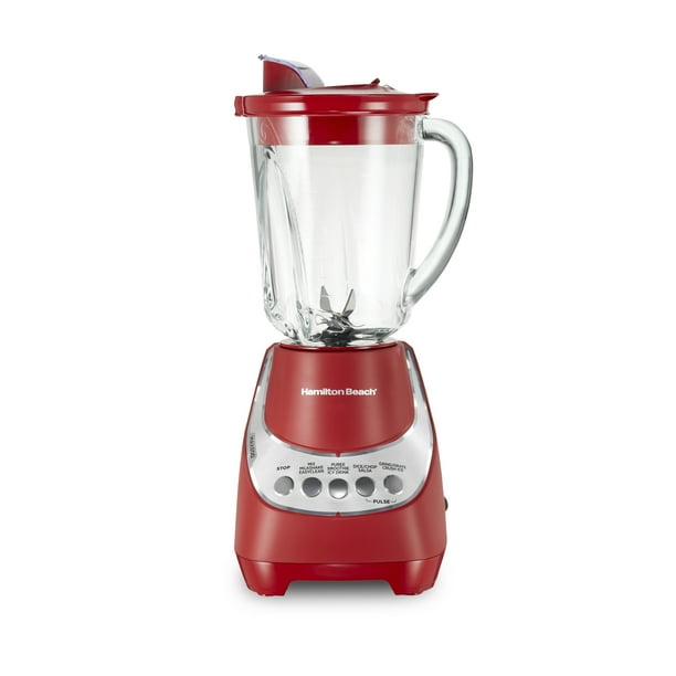 Hamilton Beach Wave Action Quiet Blender, 48 oz. Glass Jar, 12 Blending