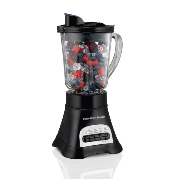 Hamilton Beach Wave Crusher Multi-Function Blender, 40 oz Glass Jar, Black, 58165