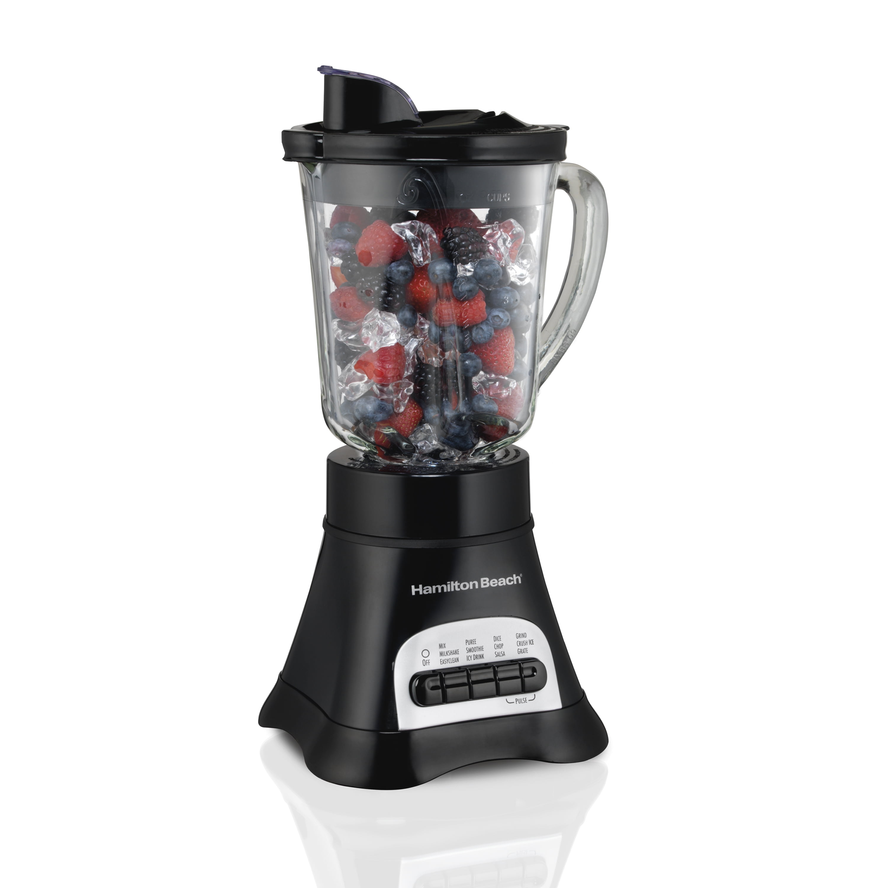 Hamilton Beach Wave Crusher Multi-Function Blender, 40 oz Glass Jar, Black - Walmart.com
