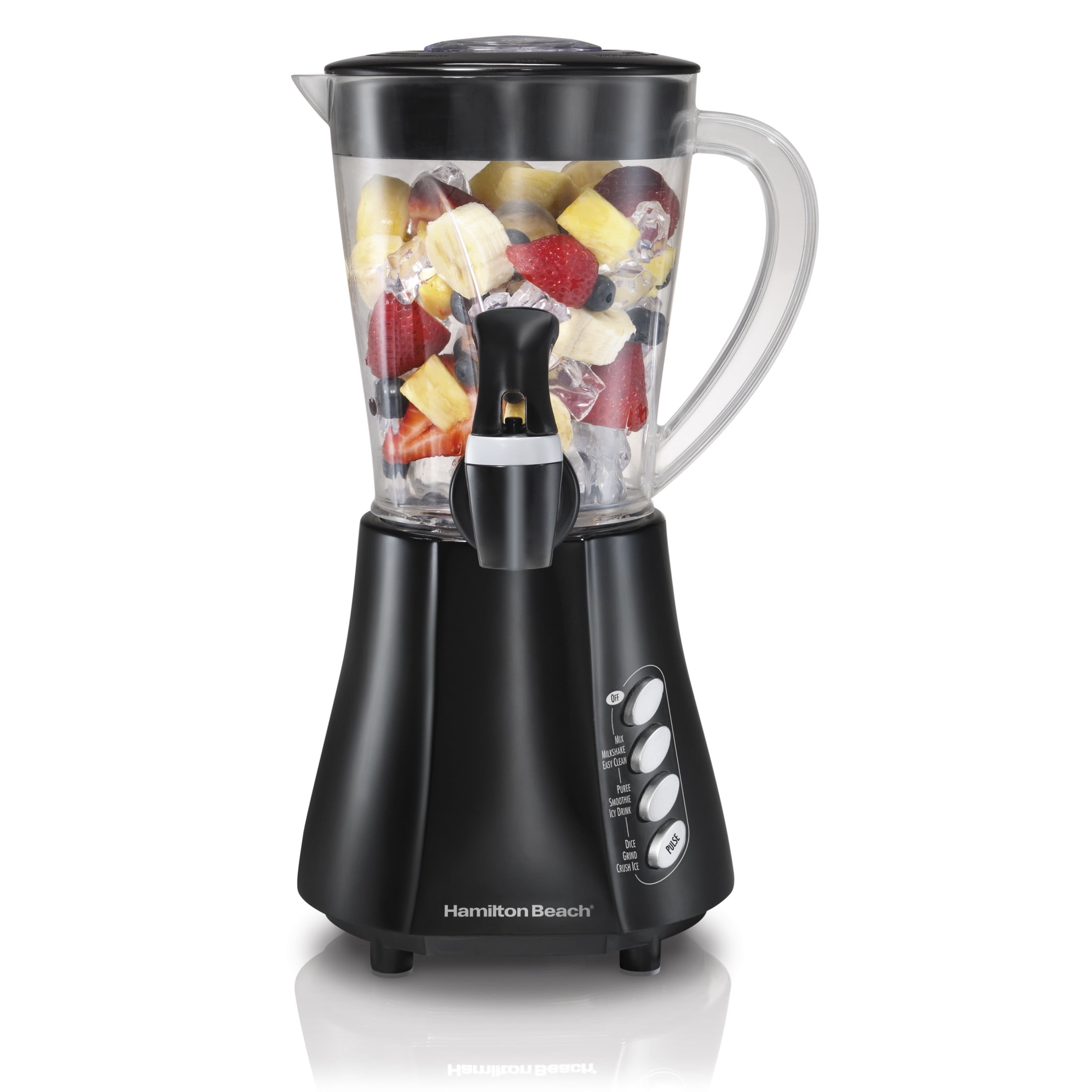 Hamilton Beach Wave Station Express Smoothie Blender for Kitchen, 48 oz Jar for Smoothies and Shakes, Black