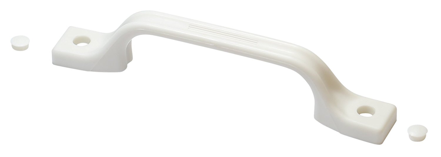 Hamilton Bowes RV External Handle Entry Grab Door Assist Bar for RV, Trailer, Camper, Motor Home, Cargo Trailer, Boat OEM Replacement - Plastic - (White) - image 1 of 2