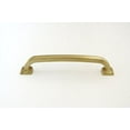 thumbnail image 1 of Hamilton Bowes Satin Brass Cabinet Hardware Pull Handle 128mm / 5" Center to Center Modern Gold Vibrant Amber, 1 of 4