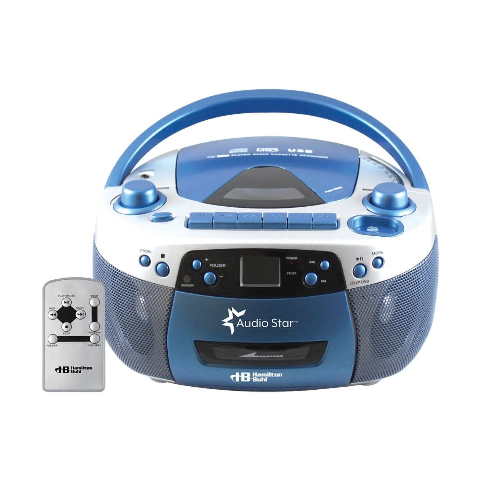 HamiltonBuhl Kids Audio CD Player and Karaoke Machine KIDS-CD30