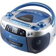 Hamilton Buhl 5050ULTRA Educational Boombox Home CD Player Recorder Blue, 12inx9inx6in