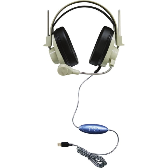 Hamilton Buhl Deluxe USB Headset with Gooseneck Microphone, 40 Pack