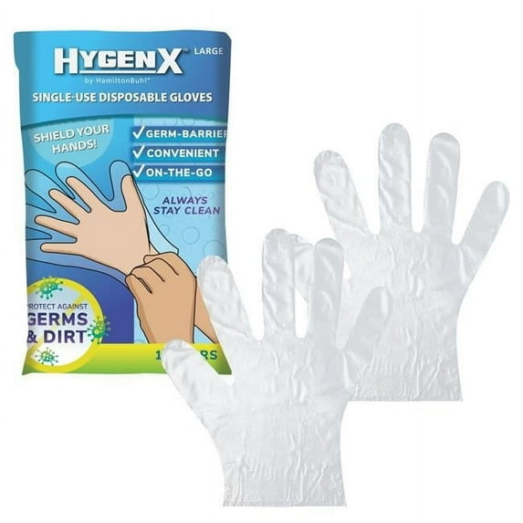 Hamilton Buhl HygenX Disposable Gloves Packs - 3, 200 Pairs - Pack of 50