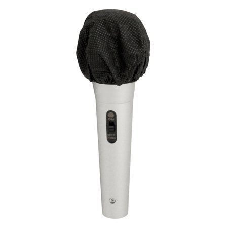 HygenX Sanitary Disposable Microphone Covers - Black, Master Carton 12 boxes of 100