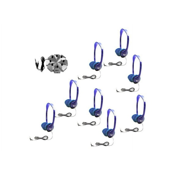 Hamilton Buhl 4 Person CD/MP3 Listening Center with Deluxe Headphones, HACX-205 CD/MP3 Player, SC-7V