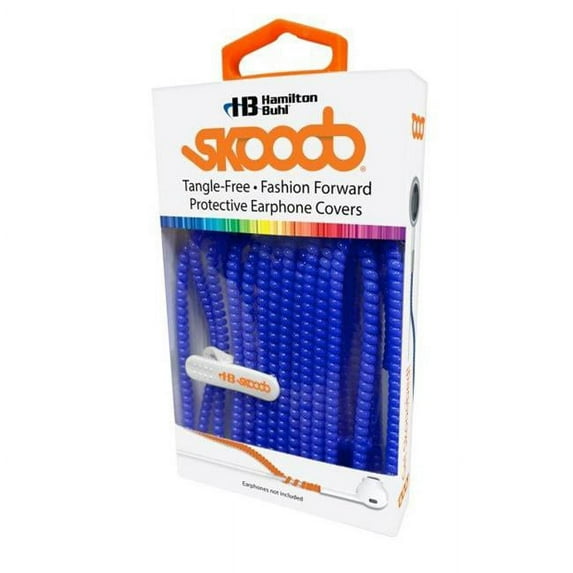 Hamilton Buhl SKB Skooob Tangle Free Earbud Covers, Cobalt Blue