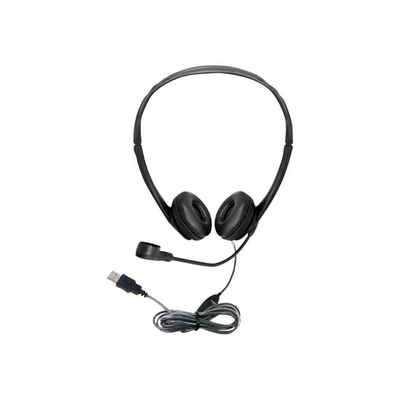 Hamilton Buhl WorkSmart - Headset - on-ear - wired - USB-A - black (pack of 60)