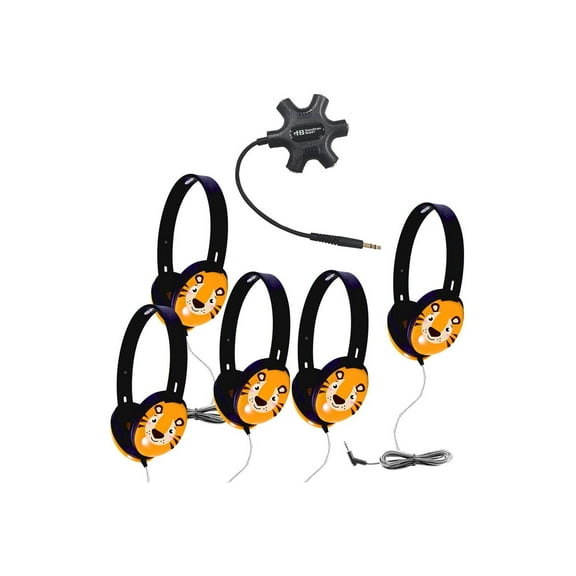 Hamilton Electronics & Buhl Industries Listening Center 5 Primo Tiger Galaxy Jackbox & Headphones