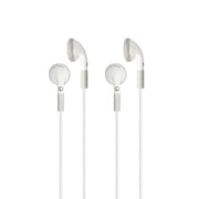 HamiltonBuhl Ear Buds, In-Line Microphone and Play/Pause Control, Pack of 2