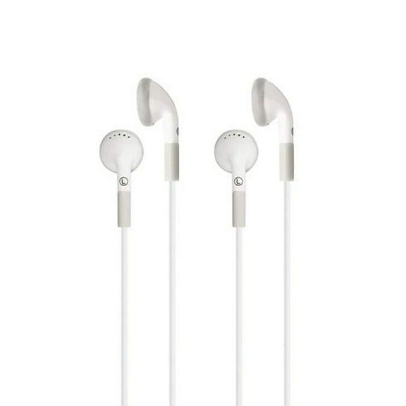 HamiltonBuhl Ear Buds, In-Line Microphone and Play/Pause Control, Pack of 2