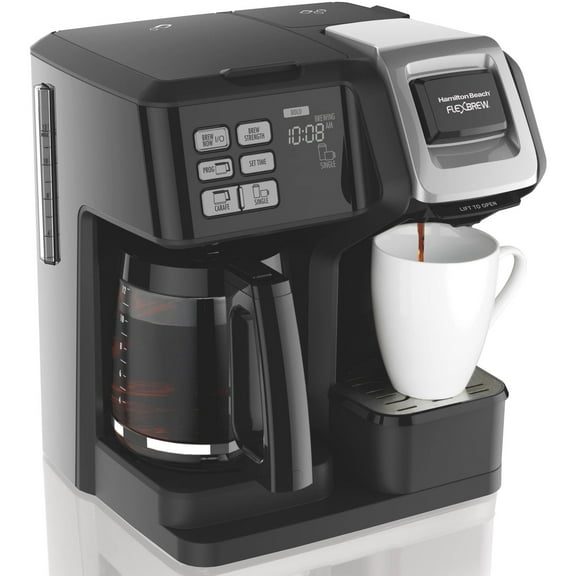Hamilton FlexBrew Programmable Single Serve Pod to 12 Cup Coffee Maker, Black