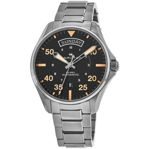 Hamilton H64645131 Men's Khaki Aviation Automatic Black Dial Watch
