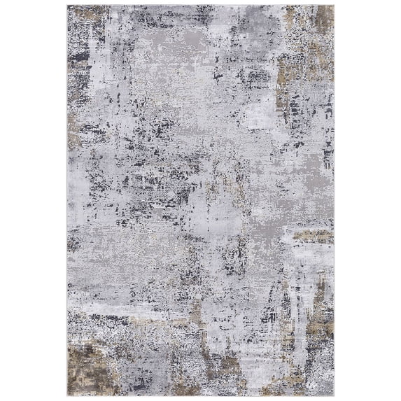 Hamilton HAM-5 Gray Modern Rug 4' 1" X 6'