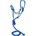 thumbnail image 1 of Hamilton Halter Company - Rope Halter With Lead Adult Horse- Blue Average - RHL AVBL, 1 of 2