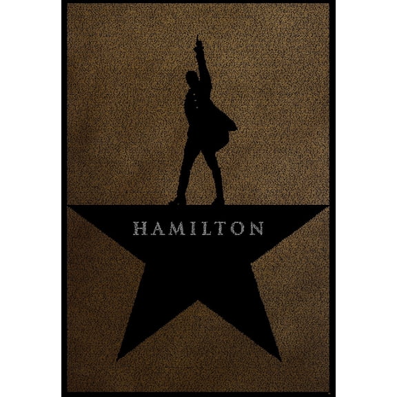 Hamilton Handwritten Script Poster, Unframed Paper Poster 8x10in
