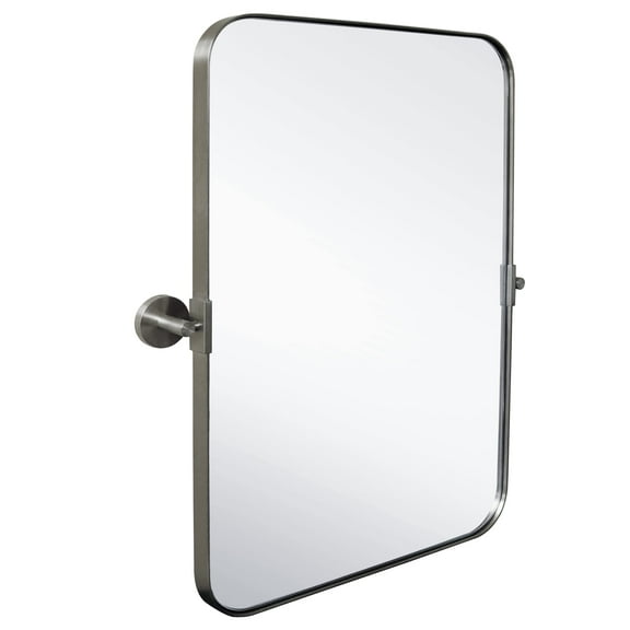 Hamilton Hills 16x24 Silver Metal Framed Mirror | Pivot & Tilting