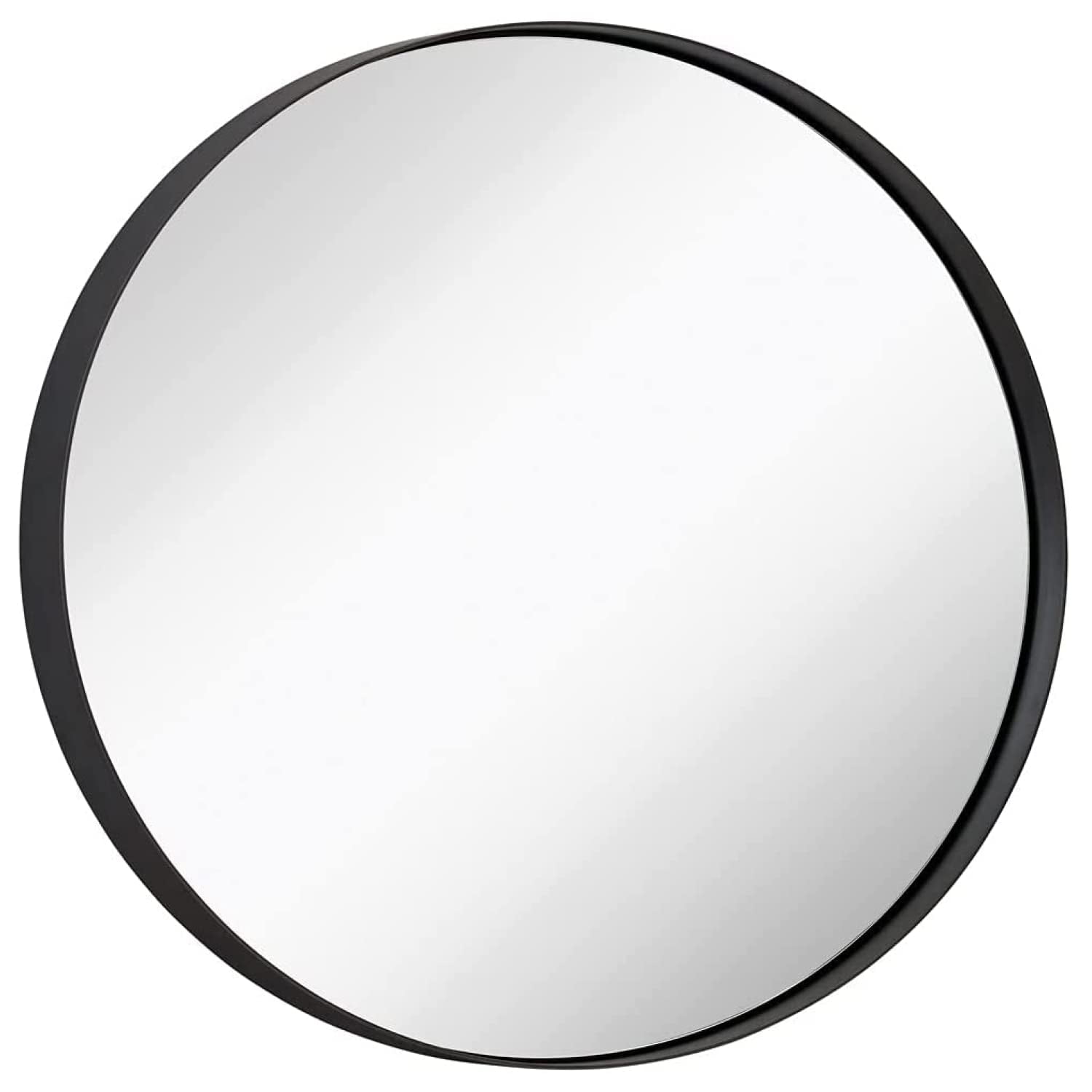 24" Bronze Round Metal Frame Wall Mirror