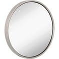 thumbnail image 1 of Hamilton Hills 24" Floating Antiqued Silver Circle Mirror for Entrances Bathrooms or Over, 1 of 7