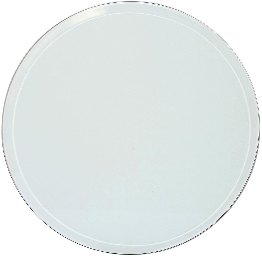24 Inch Round Clear Tempered Glass Table Top with Beveled Edge