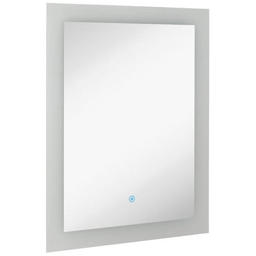 Hamilton Hills 24" X 32" Rectangle Backlit Mirror With Lighting Over Vanity