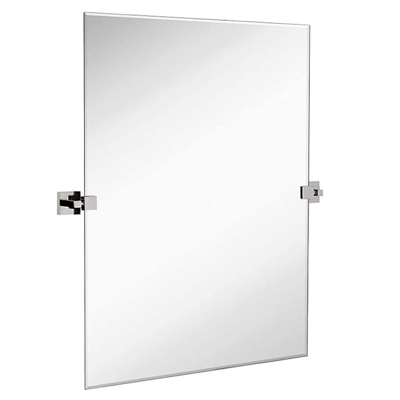 Hamilton Hills 30x40inch Polished Chrome Pivot Wall Mirror | Frameless Vanity