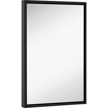 Hamilton Hills Clean Large Modern Black Frame Wall Mirror Contemporary Premium