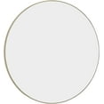 thumbnail image 1 of Hamilton Hills Contemporary Thin Natural Wood Edge Circular Wall Mirror | Glass Panel Rounded Circle Design Vanity Mirror (24" Round), 1 of 6