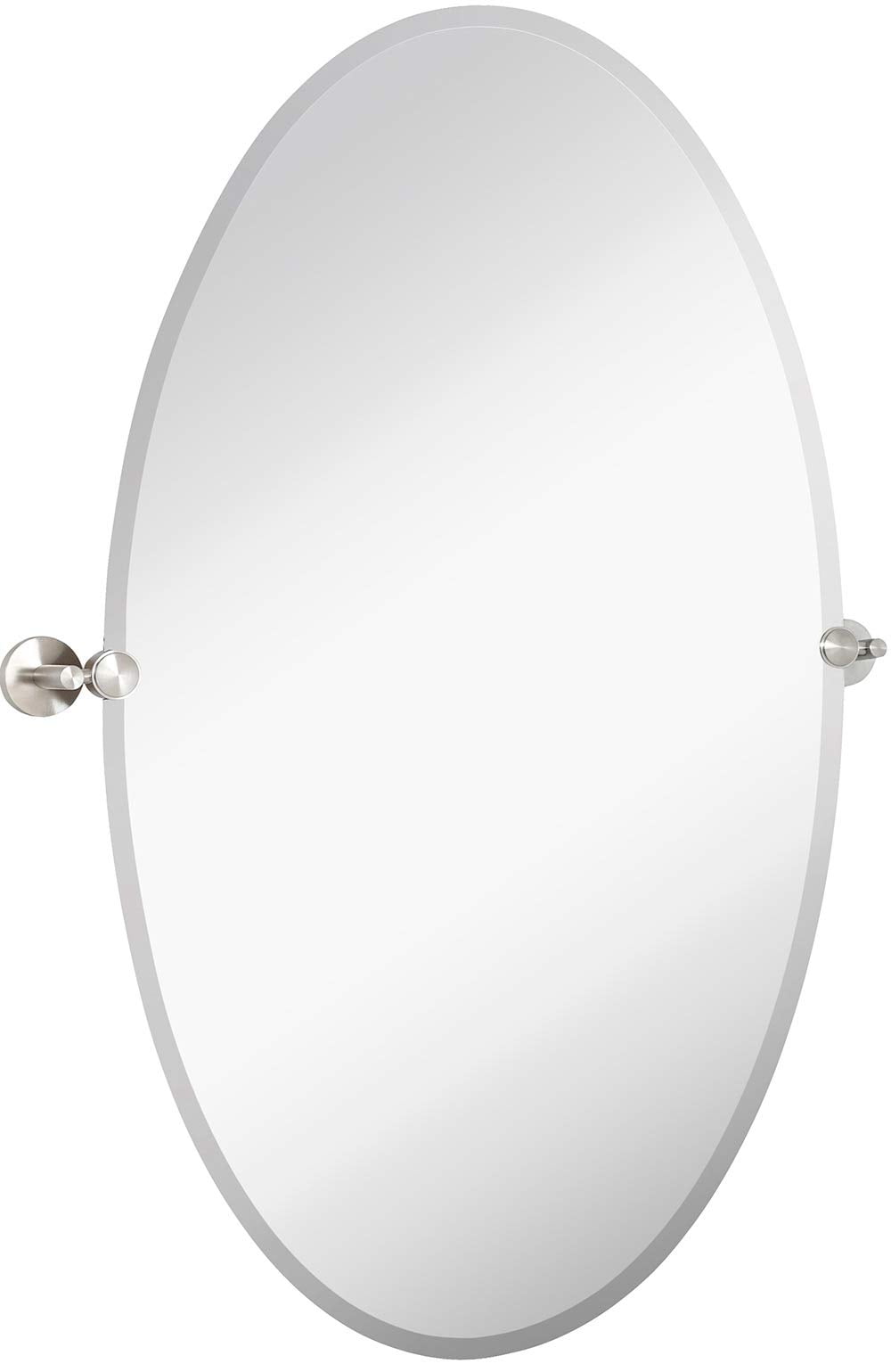 Hamilton Hills Large Oval Bathroom Vanity Mirror with Pivot Feature and