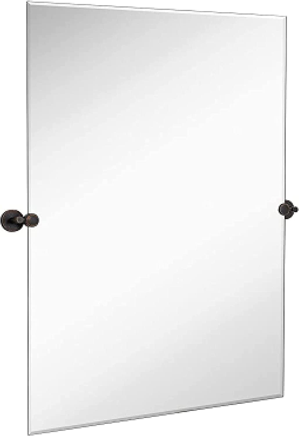 Hamilton Hills 30"x40" Vanity Bathroom Mirror Frameless, Adjustable