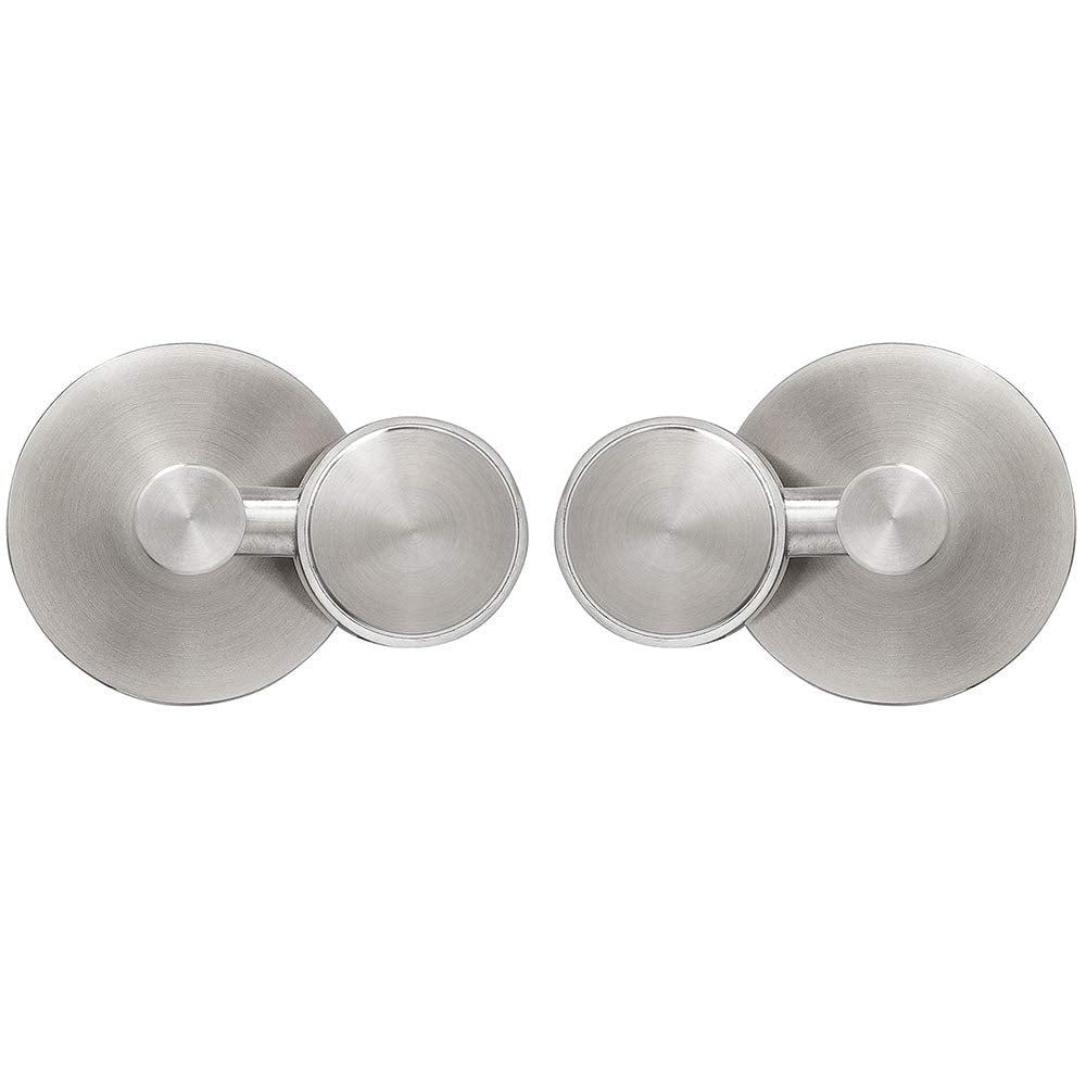 Hamilton Hills Round Brushed Silver Pivot Mirror Hardware Tilting
