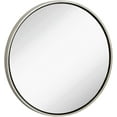 thumbnail image 1 of Hamilton Hills Round Framed Mirror - 32" Silver Circle Frame Wall Mirror - Large Modern, 1 of 8