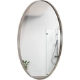 thumbnail image 1 of Hamilton Hills Silver 24""x36"" Oval Mirror | Classic Contemporary Design, 1 of 9