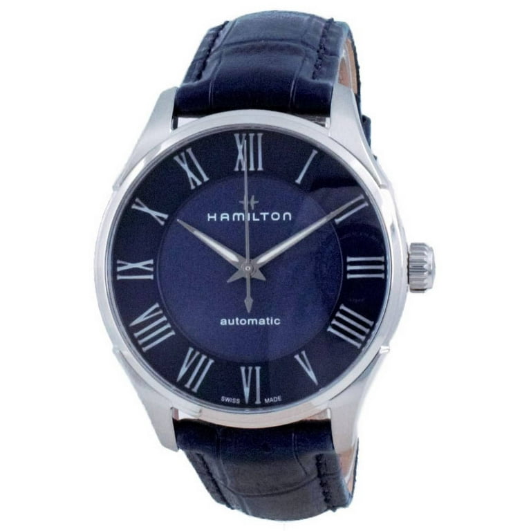 Hamilton jazzmaster blue hands hot sale