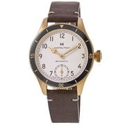Hamilton Khaki Aviation Pilot Pioneer Mechanical White Dial Leather Strap Mens Watch H76709510
