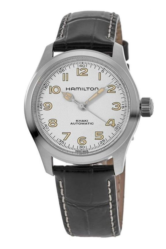 Khaki Field Murph Automatic White Dial Leather Strap Men's Watch H70405710