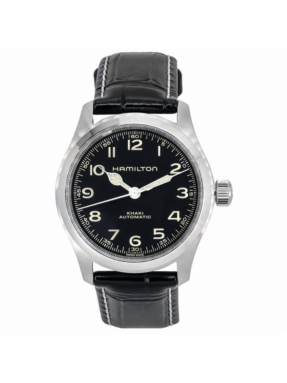 Khaki Field Murph Men's Black Strap Automatic Watch - H70405730