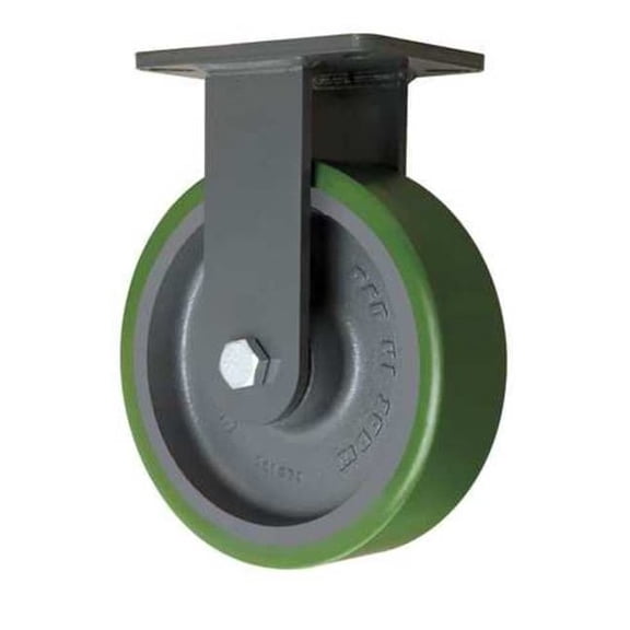 Hamilton Plate Caster,Rigid,Polyurethane,12 1/2"H R-SEC-13DB